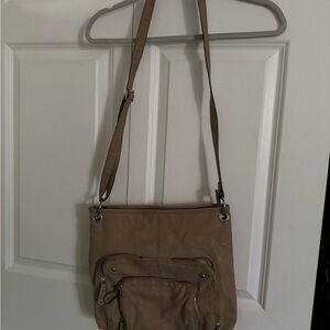 Tan Leather Crossbody Bag